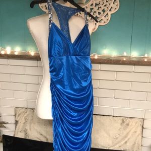 Royal blue party/ cocktail dress.